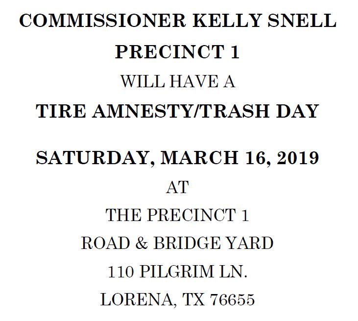 Tire Amnesty Day