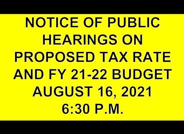 PUBLIC HEARINGS NOTICE