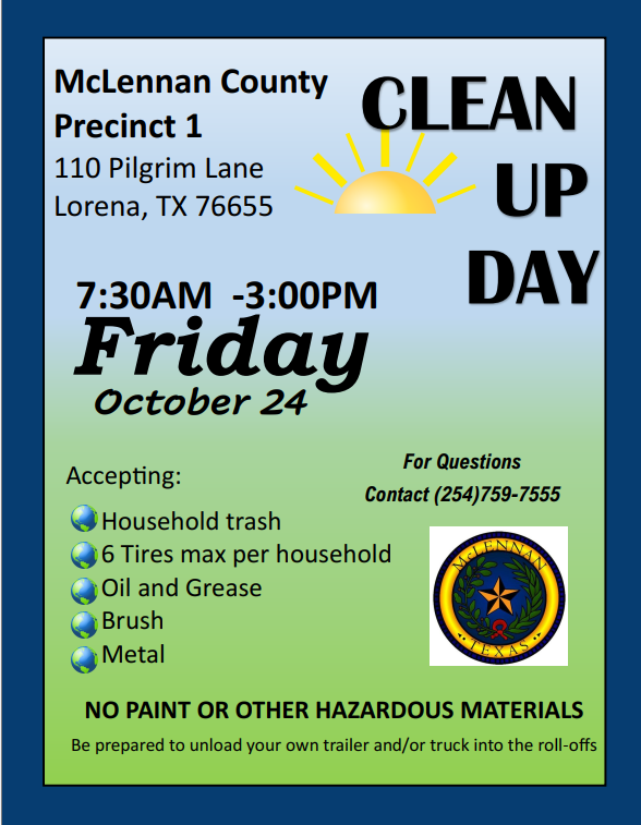 County Clean Up Day